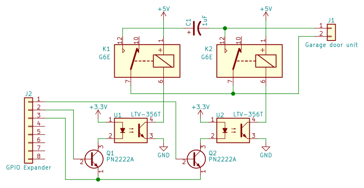 Final garage door opener schematic