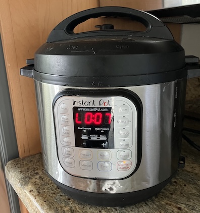 a photo of a now-working Instant Pot